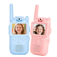 Walkie Talkie con Video Bidireccional para Niños, Pantalla IPS de 2.0 Pulgadas, Captura de Fotos, Función de Linterna, Alcance de 1.5 km, Sin Red, Juguete para Interiores