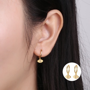 NUEVOS Aretes de Aro con Estrella de Diamantes CZ <span class=keywords><strong>Brillantes</strong></span> de Plata de Ley 925 para Mujer, 2024 - Product Image 2