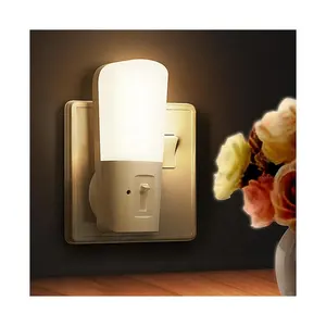 LOHAS Dimmable Night Light Dusk To Dawn Sensor Nightlight Mini LED Bedside Night Lamp Plug Light In Night For Kids Baby Sleeping