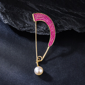 Broche en forma de arco colorido de moda y personalizado de Weiman, Pin de Cintura de diamantes de imitación de aleación de gama alta, fijo antideslumbrante de verano - Product Image 3