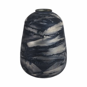 Vaso rotondo in vetro decorativo per fiori, centrotavola moderno per l'arredamento della casa - Product Image 1