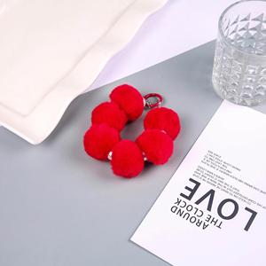Colorful Pom-pom Pendant Phone case Accessory <b>Bag</b> Keychain Hanging Chain - Product Image 3