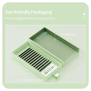 DIYDAY Extension de cils individuels naturels en vison en forme de W avec trèfle 4D personnalisé - Product Image 3