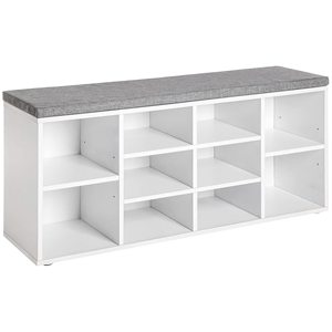 Vente <span class=keywords><strong>en</strong></span> usine, banc de rangement pour chaussures, étagère de rangement sur pied, étagère à chaussures <span class=keywords><strong>en</strong></span> bois blanc pour entrée - Product Image 1