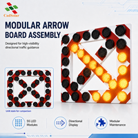 Module de signalisation lumineuse à LED ambre étanche IP68, 55 LED, 12V 24V, pour le contrôle de la circulation monté sur camion