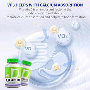 Fourniture OEM Complément de Soin de Santé Marque Privée Vitamine <span class=keywords><strong>D</strong></span> Soutien Immunitaire Santé Osseuse pour Adultes - Product Image 3