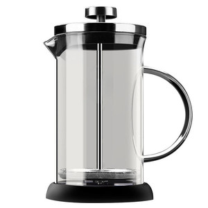 Franse Perspot Hittebestendig Glas Met Roestvrijstalen Filter Handbrouwkoffie Voor Koffiezetmachine Huishoudelijk - Product Image 5