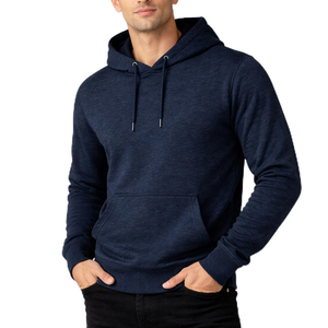 Sweat à capuche uni léger pour homme, nouvelle collection hiver, tendance, meilleure qualité, coton mélangé - Product Image 1