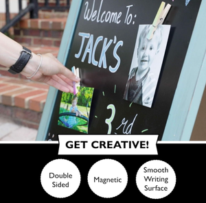 Piccolo <span class=keywords><strong>legno</strong></span> lavagna cavalletto per decorazioni per matrimoni cucine qualsiasi spazio-si distinguono con cartelli di benvenuto menu <span class=keywords><strong>scritta</strong></span> lavagna - Product Image 6