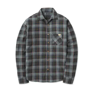 Factory Direct Sale 2024 Mens Heavy Low Moq Flannel Shirts