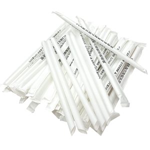 Boba <strong>Straws</strong> Disposable Individually Wrapped PLA Biodegradable <strong>Milkshake</strong> <strong>Straw</strong> - Product Image 1