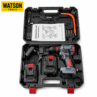 Kit de perceuse électrique sans fil en gros avec batterie au lithium, embouts de perçage, tige flexible et mallette de transport