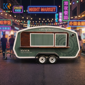 Gerobak Katering Luar Ruangan Desain Perahu dengan Visibilitas Tinggi untuk Es Krim, Kopi, Hot Dog, dan Crepe Mobile - Product Image 4