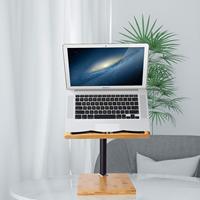 Combohome support de livre de grande taille réglable en hauteur support de livre en bois de bambou support de livre de cuisine pour la lecture main libre