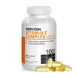 OEM ODM Vitamine E Softgel <span class=keywords><strong>Capsules</strong></span> Antioxidanten Vitamine E Softgel 400 IE Soft Capsule - Product Image 1