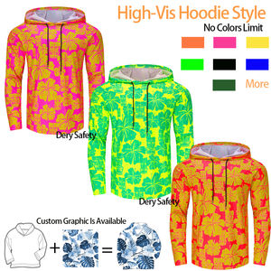 Camisas de Segurança Personalizadas Hawaiian Hi Vis Reflexivas Fluorescentes, Camisas Polo e Moletons para Trabalho de Construção - Product Image 5