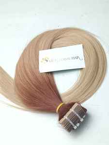 Extensiones de cabello virgen Remy humano liso y sedoso Máquina de trama doble elaborada en todos los estilos - Product Image 4