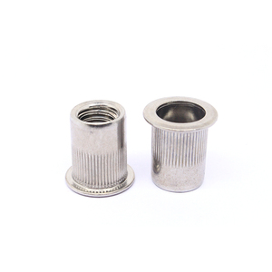 Tuerca Remachable de Acero Inoxidable 304 con Cabeza Plana y Extremo Abierto, Cuerpo Redondo, Precio de Fábrica - Product Image 3