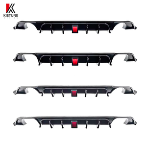 Difusor <span class=keywords><strong>Golf</strong></span> MK7.5 con LED Negro Brillante para <span class=keywords><strong>V</strong></span>.W <span class=keywords><strong>Golf</strong></span> 7.5 GTI Modificación del Alerón Trasero 2017-2019 - Product Image 3