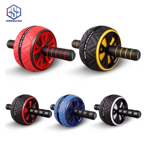 Màu đỏ và màu đen có thể điều chỉnh cho <span class=keywords><strong>AB</strong></span> Con lăn thân thiện với môi PP và PE với ABS bánh xe cho nhà phòng tập thể dục bụng tập thể dục làm bằng EVA - Product Image 1