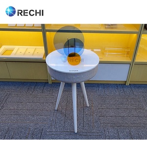 RECHI Smartph Table basse à chargement sans fil Table stéréo en <span class=keywords><strong>bois</strong></span> avec haut-parleur Bluetooth pour le salon et la salle à manger - Product Image 3
