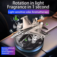 Purificateur d'Air Solaire Rotatif en Alliage d'Aluminium de Luxe pour Voiture et Avion, Diffuseur de Parfum d'Aromathérapie