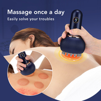 Appareil de drainage lymphatique portatif, brosse de massage corporel pour sculpter les méridiens, anti-cellulite, grattoir électrique Gua Sha, masseur à ventouses