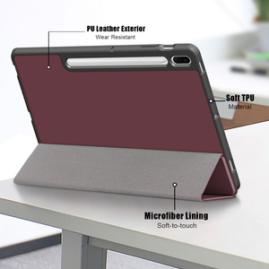 Funda de tableta para samsung <span class=keywords><strong>galaxy</strong></span> <span class=keywords><strong>tab</strong></span> <span class=keywords><strong>S7</strong></span> <span class=keywords><strong>plus</strong></span> /S8 <span class=keywords><strong>plus</strong></span> <span class=keywords><strong>5G</strong></span>/<span class=keywords><strong>S7</strong></span> Fe, soporte Trifold de 12,4 pulgadas - Product Image 6