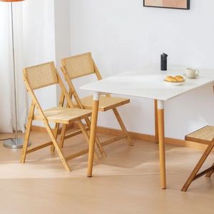 Silla <span class=keywords><strong>de</strong></span> Comedor Plegable Moderna <span class=keywords><strong>de</strong></span> Madera Maciza con Tapicería <span class=keywords><strong>de</strong></span> Ratán Impermeable y Estructura <span class=keywords><strong>de</strong></span> <span class=keywords><strong>Aluminio</strong></span> <span class=keywords><strong>para</strong></span> Uso en Interiores/Exteriores ZN 581 - Product Image 1