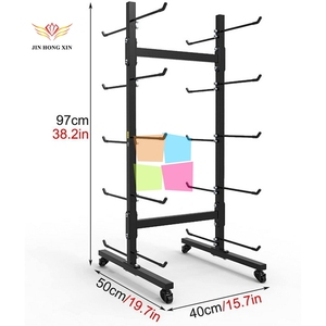 Op Maat Gemaakte Verkooppunt Vloer Staande Deur Mat Display Winkel Deurmat Rek Met Metalen Draad Plank - Product Image 6