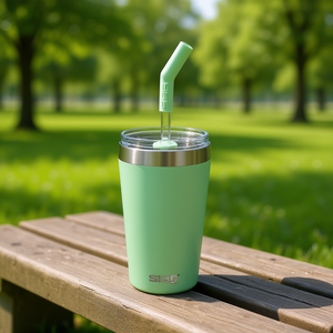 แก้วเก็บความร้อนซิกก์ เฮเลีย 500 มล. พร้อมหลอดและฝาปิดสำหรับเครื่องดื่มเย็น - Product Image 3