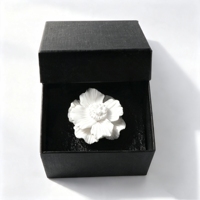 Diffuseur de parfum d'ambiance en cire dure parfumée aux fleurs, fait main, à base de bois, pour huiles essentielles