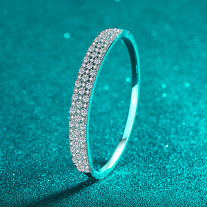 European American Hot Selling <b>Bracelet</b> 925 <b>Sterling</b> <b>Silver</b> <b>Charm</b> <b>Bracelet</b> Simple Design Diamond <b>Bracelet</b> for Women - Product Image 4