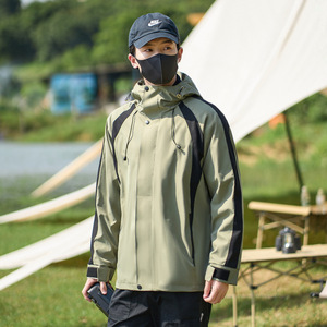 Veste tactique unisexe à capuche zippée en polaire pour sports <span class=keywords><strong>de</strong></span> plein air, manteau softshell chaud automne-hiver, coupe-vent et imperméable - Product Image 2