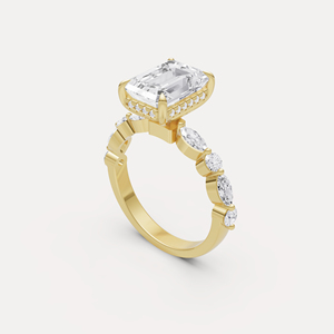 Anillo de Compromiso con Diamante Cultivado en Laboratorio Certificado por IGI, Alta Demanda, Oro de 14K, Joyería Nupcial para Compromiso y Uso Nupcial en Venta - Product Image 2