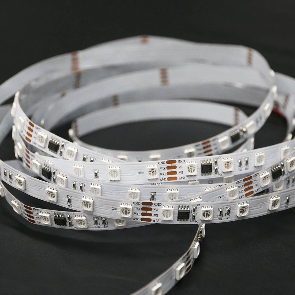 Smart App Control Led Strip pixel Led Light Strips 2811 Waterproof Addressable Led String Lights 12v Ws2811 Strip Light 5v