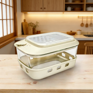 Contenedor de Alimentos de Vidrio Ecológico Nórdico al por Mayor, Logotipo Personalizado, OEM, ODM, Directo de Fábrica, Precio Económico al por Mayor en China, Almacenamiento para Cocina - Product Image 1