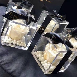 Wholesale Eternal <strong>Roses</strong> Mirror Design <strong>Single</strong> Real <strong>Preserved</strong> <strong>Roses</strong> in <strong>Acrylic</strong> Flower <strong>Box</strong> As Gifts - Product Image 4