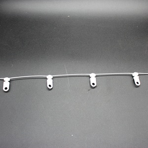 S piegare il tipo di piegatura del corridore della tenda di plastica <span class=keywords><strong>con</strong></span> l'accessorio della pista dell'onda per le <span class=keywords><strong>tende</strong></span> e le rotaie - Product Image 3