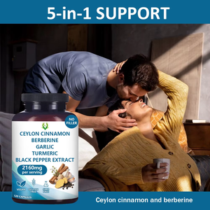 OEM ODM High Quality 2160MG Turmeric Capsules with Turmeric Root Dietary <b>Supplement</b> for Support Blood Flow for Daily Life - Product Image 4