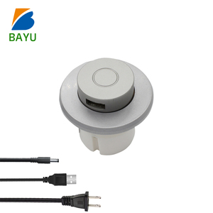 Ẩn nhúng <span class=keywords><strong>USB</strong></span> sạc ổ cắm văn phòng máy tính để bàn nhựa điện thoại di động sạc đồ nội thất Pop Up sofa Tabletop <span class=keywords><strong>USB</strong></span> - Product Image 1