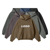 Vente en gros de sweats à capuche unisexes en coton pour l'automne, surdimensionnés, avec broderie 3D et impression numérique, en molleton personnalisé