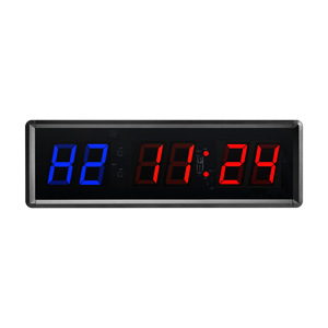 Minuterie multifonction LED pour salle de sport, minuterie d'entraînement TABATA de 1,5 pouce, intervalle de formation, <span class=keywords><strong>crossfit</strong></span>, boxe et sports de combat, horloge électronique - Product Image 2