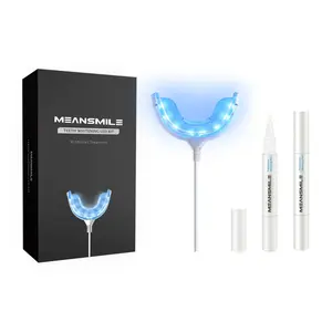 2022 New Arrive Professional Customized Fast Result No Sensitive Snow Secret Formula Home Teeth Whitening Kit With Led Light