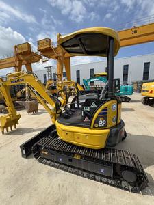 Mini-excavatrice sur chenilles d'occasion Komatsu PC30MR, 3140 kg, godet de 0,09 m³, bien entretenue, composants essentiels inclus, pour travaux de terrassement urbain, petite taille - Product Image 2