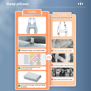 Almohada de Viaje Ergonómica Inflable con Soporte Cervical en Forma de H Ajustable para Niños - Product Image 5