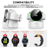 Ahastyle Smart Horloge Opladen Stand Voor Samsung Horloge, Opladen Dock Siliconen Houder Voor Samsung Desktop Stands