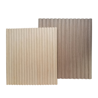 Revêtement en placage de bois, panneau ondulé en MDF 3D, panneau mural flexible en MDF, revêtement mural en bois rainuré flexible