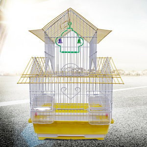 <span class=keywords><strong>Cage</strong></span> à oiseaux pliable en bois de grande taille, dispositif métallique Anti-rouille par galvanisation audacieux, avec décoration - Product Image 3