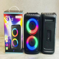 Moins cher bonne qualité 10W RGB haut-parleur de fête en plein air Portable Rechargeable batterie scène haut-parleurs chariot haut-parleur
